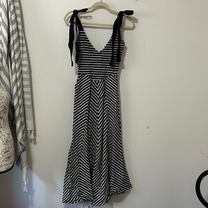 FP Movement by Free People Black and White Chevron Maxi Dress